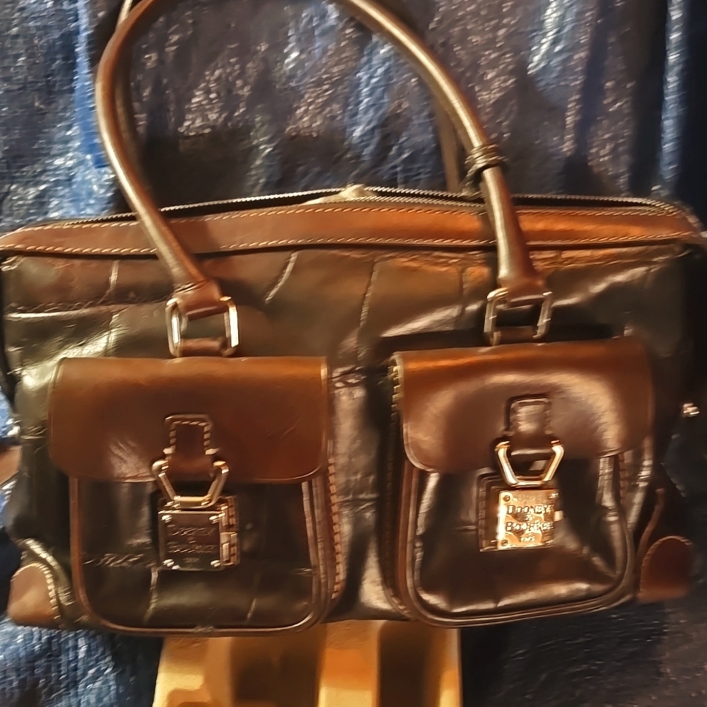 DOONEY & BOURKE Vintage Double Pocket Signature Satchel